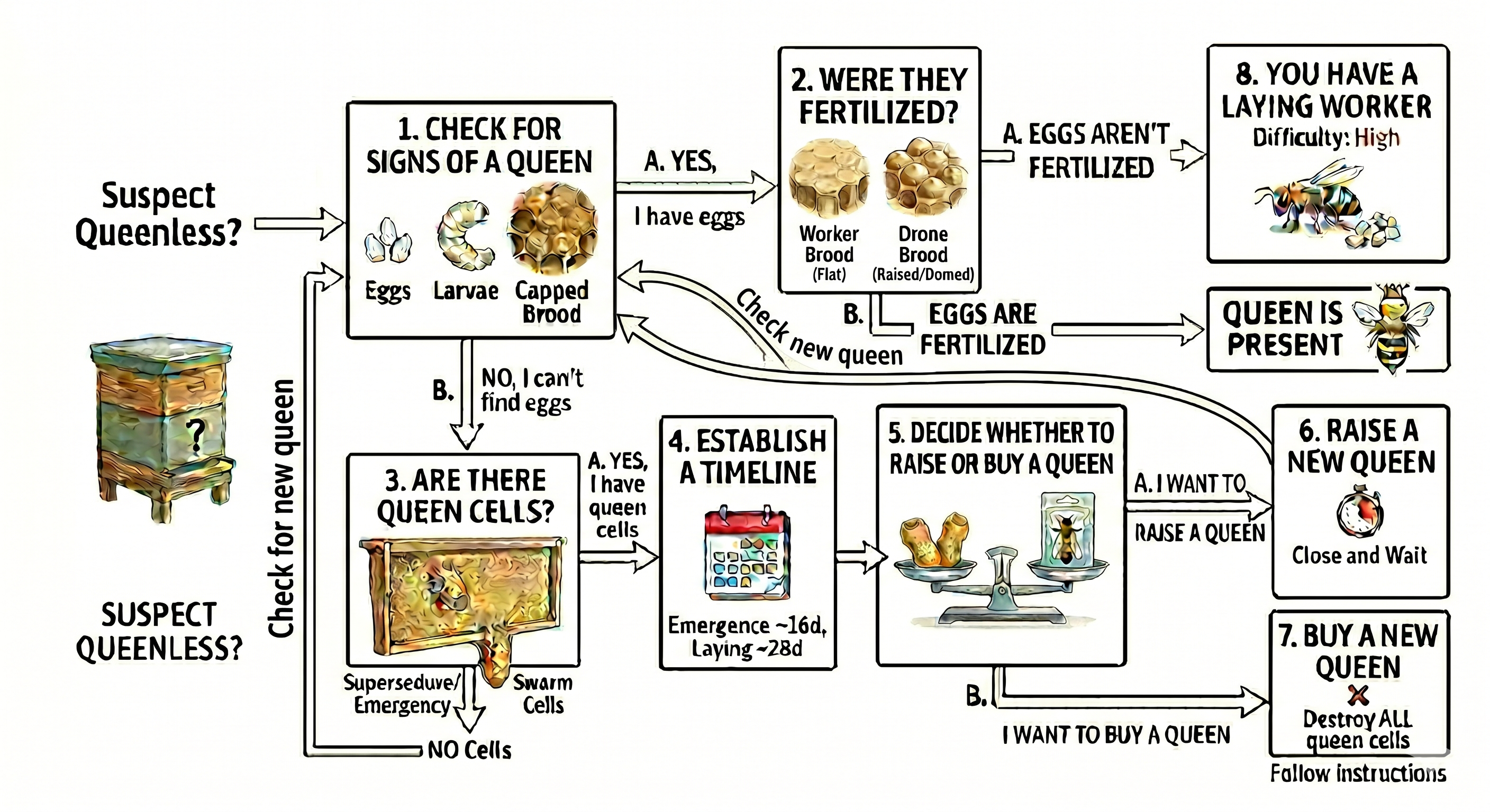 Queen less decision diagram
